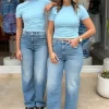 The Bowery Top Mist Blue