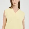The Fluffy Knit Vest Lemon