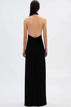 The Maybel Jersey Gown Black