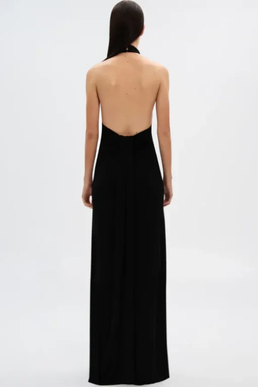 The Maybel Jersey Gown Black