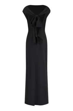 The Ultimate Muse Drape Back Maxi Dress Black