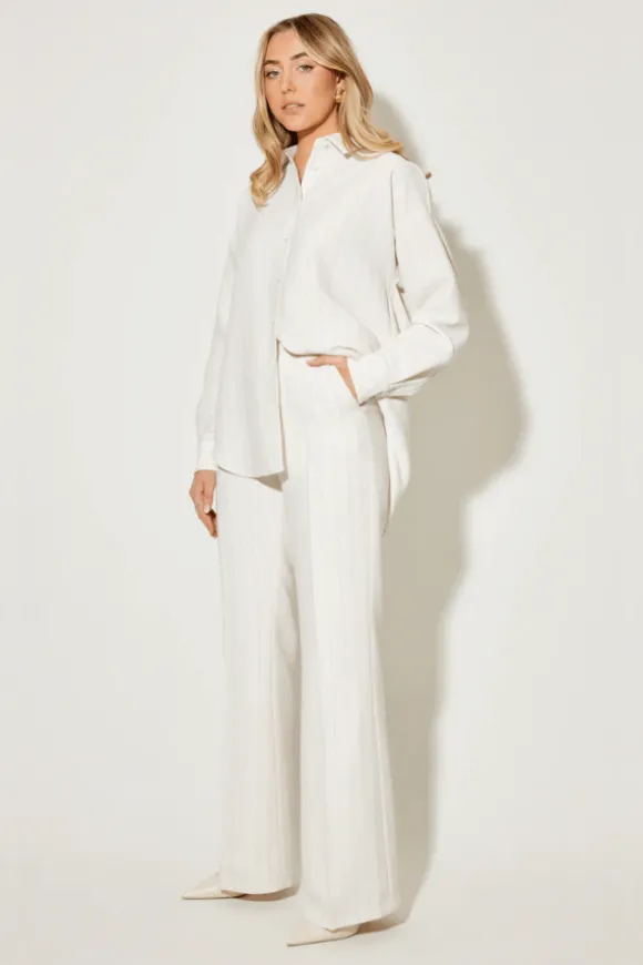 The Ultimate Muse Pin Stripe Shirt Oat