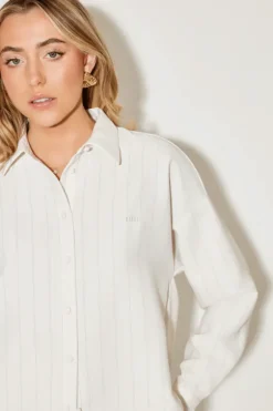 The Ultimate Muse Pin Stripe Shirt Oat