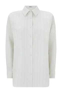 The Ultimate Muse Pin Stripe Shirt Oat