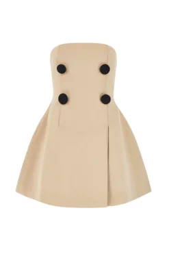 The Ultimate Muse Trench Mini Dress Beige