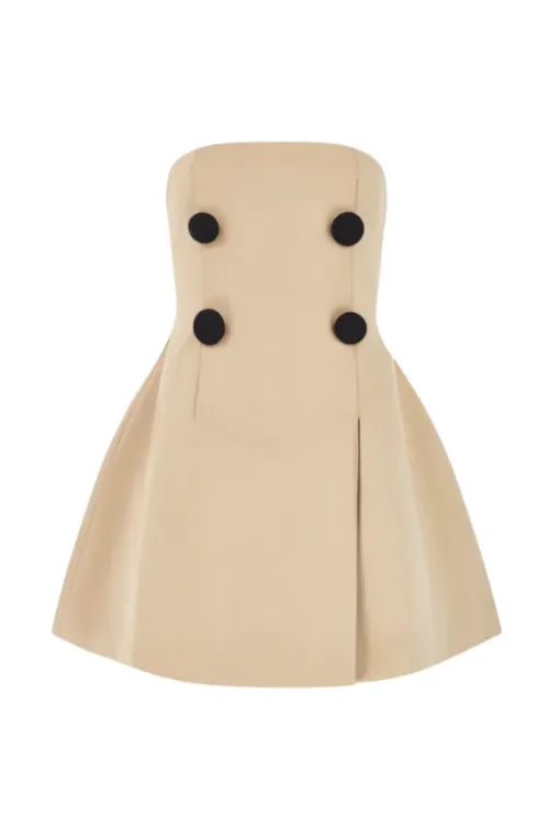 The Ultimate Muse Trench Mini Dress Beige