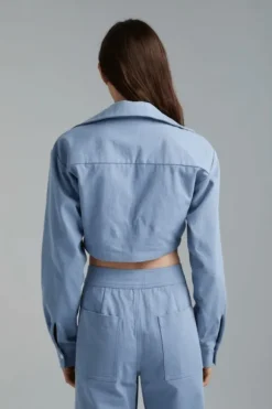 Twist Top Washed Blue