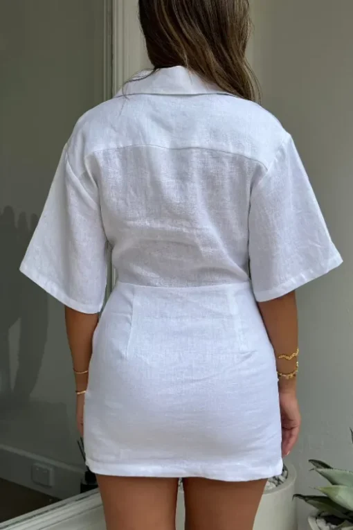 Vida Shirt Dress White