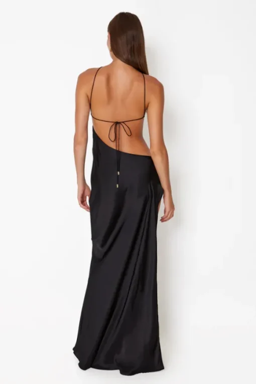 Villa Butterfly Maxi Dress Black