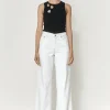 Wide Leg Jean Ivory