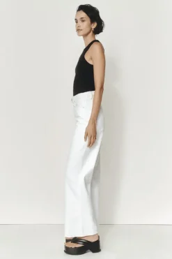 Wide Leg Jean Ivory