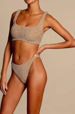 Xandra Bikini Metallic Cocoa