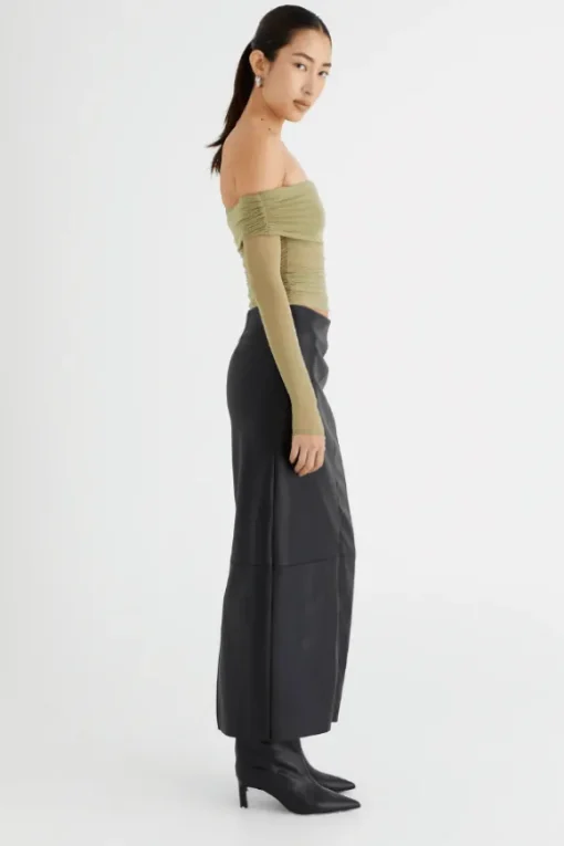 Yasmin Off Shoulder Top Pistachio