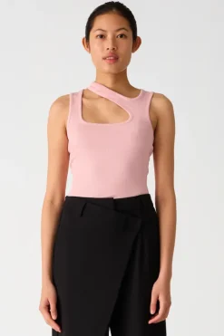 Zane Rib Top Rose Quartz