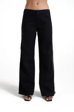 Zip Jeans Black Denim