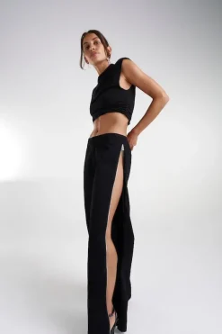 Zip Jeans Black Denim