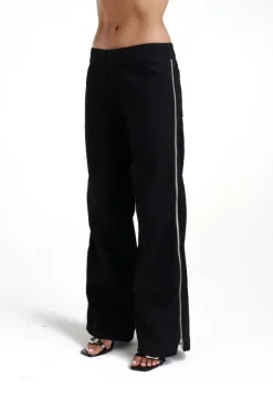 Zip Jeans Black Denim