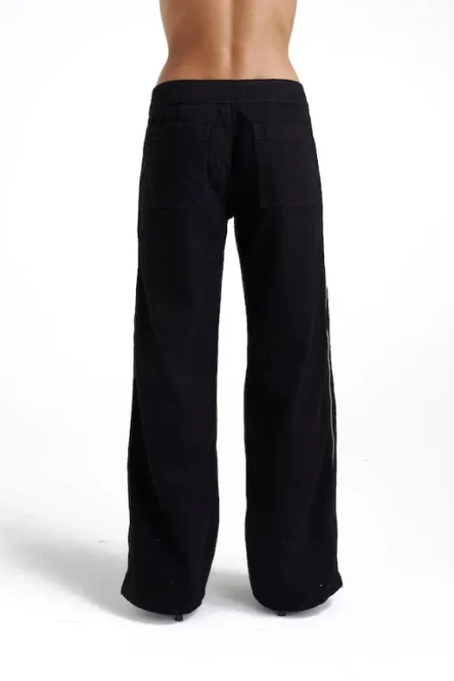 Zip Jeans Black Denim