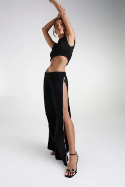 Zip Jeans Black Denim