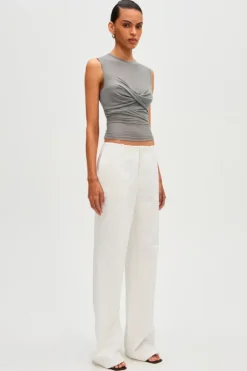 Zoey Mesh Top Grey