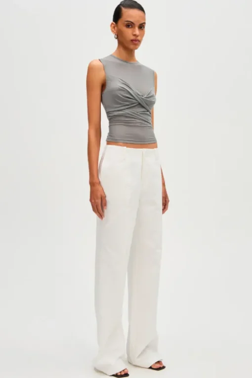 Zoey Mesh Top Grey
