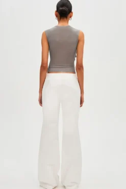 Zoey Mesh Top Grey